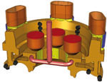 Final design after 5 iterations showing no more hot spot in the part 
